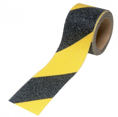 FAITAPESTYB - Faithfull 50mm x 3m Anti-Slip Black / Yellow Self-Adhesive Tape